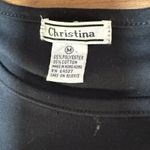 Womens Vintage Sweater Black Blue Sequins Beaded geometric Size M Photo 8