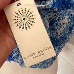 Ramy Brook  MYKONOS LEOPARD/BLUE COMBO Printed Yanni Top NWT L Photo 5