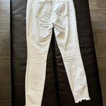 Loft EUC Lou&Grey Frayed Mid Rise Skinny Jeans in White. MSRP $89 Photo 12