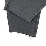 Madewell Curvy High‑Rise Skinny Jeans Black Sea Women’s Size 27 Raw Hem Ripped Photo 5