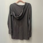 Allison Brittney allison-brittney waffle knit tunic gray size small Photo 2