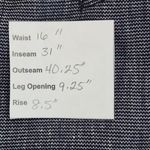  Marisa Linen Blend Dress Pants Size 6 Loft Navy Flare Leg Trousers Photo 9