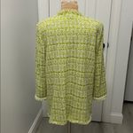 Misook  Tweed Eyelash Blazer Lime Photo 3