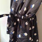 Victoria's Secret  Polka Dot Silky Romper XS‎ Black Adjustable Straps Photo 4