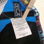 Becca  Halter Swim Top Tankini Size 4 Multicolor Pretty Butterfly Lovers Print Photo 5