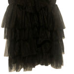 White Birch Tulle Dress Medium Corset Ruffle Elegant Cocktail Dark Romantic Chic Photo 5