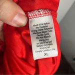 LuLaRoe  red lace Lucy maxi skirt women’s size XL rounded hem holiday Christmas Photo 5