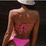 NWT Byoauo Hot Pink Bikini Swim Top Size Large Pink Photo 2