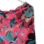 Loft  Floral Print Shorts Tie Waist Casual Hot Pink Blue‎ Size 2 Photo 10