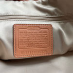 Coach Vintage  Coral Pink Salmon Leather Handbag Purse Photo 14