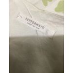 Pepper Mayo Green Floral Cutout Back Slip Mini Dress Women Size 4 Photo 4