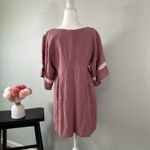 L Love Pink Boho Dress Small S Lace 100% Cotton Photo 2
