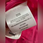 BCBGMAXAZRIA  Anderson silk button-down blouse in neon pink medium Photo 2