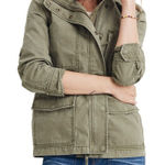Madewell  Passage Utility Cotton Zip Up Jacket Desert Olive Green XL Photo 0