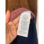 Madewell Stripe Print Cozy Short Walker Cardigan heather quinoa S NWT #M4227‎ Purple Photo 3