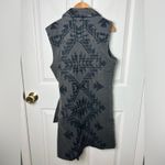 Free People Western Geometric Longline Denim Vest in Black XS Photo 9
