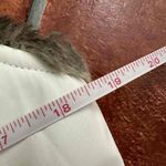 Kristen Blake White Faux Fur Zip Front Reversible Puffer Vest Size Small Brown Photo 14