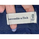 Abercrombie & Fitch  Blue High Waisted Pleated Wide Leg Dress Trousers Size 25 0 Photo 2