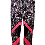 Xersion Athletic Sporty Floral Print and Two Color Cut Out Fitted Leggings Sz M Photo 0