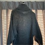 Berretti Gray Knit Turtleneck Batwing Sleeve Sweater Size Large Photo 8