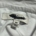 Madewell  Women's Oversized White Button Up Cotton Long Sleeve Shirt XS New Photo 8