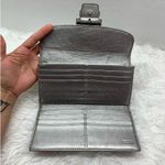 Coach  Silver Purple Signature Nylon Wallet Photo 5