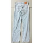 Levi's Light Blue Low Pro Straight-Leg Distressed Denim Jeans Pants Bottoms Size 24 π€ Photo 2