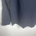 Vince  Rib Cuff Dolman Blouse Navy Blue Boat Neck S‎ Small Oversized Long Sleeve Photo 3