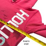 Hollister Y2K Spellout Pink Hooded Pullover Comfort Collegiate Coastal Size M Photo 10