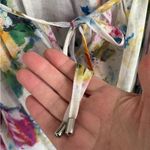 Karen Kane NWT  Bright & Beachy
Peasant Top White Floral Petite Small Photo 4