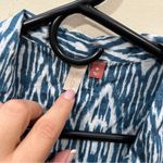 Pilcro Anthropologie EUC  Printed Voile Surf Shirt M button down shirt striped Photo 3