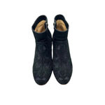 Anthropologie Huma Blanco Prudence Ankle Boot Suede Embossed Black Size 37 US 7 Photo 1