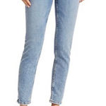 RE/DONE Denim Jeans 90s High Rise Skinny Ankle Crop Mid Color Size 27 Photo 0