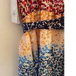 Julia Jordan NWT  Dress Rainbow Floral Multi Flutter Sleeve Ruffle Button Front 2 Photo 15