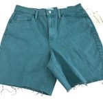 Universal Threads Universal Thread Women's Teal Green Bermuda Jean Shorts - Size 8 - NWT Photo 0
