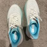 Hoka One One Women's White and Teal Athletic Shoes Size 7 Photo 1