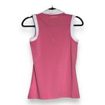 Tommy Bahama  Women's XS Golf Polo Sleeveless Collared Zip Up Pink White UPF New Photo 1