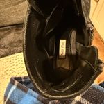 Miu Miu MUI MUI Black Womens Leather Motorcycle Ankle Boots size 7 Suede Photo 9