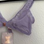 NWT Savage x Fenty Lavender Flocked Logo Bralette Small Purple Photo 2