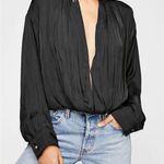 Free People  Long Sleeve Bodysuit Burnt Orange Photo 2