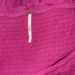 Free People  HAPPY WITH YOU SMOCKED TIERED MINI DRESS IN pink plum xs Photo 7