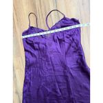 Valerie Stevens  Purple Satin Slip Dress Embroidered Hearts Vintage Hong Kong S Photo 6