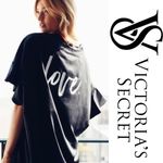 Victoria's Secret VS Black Love Silk Kimono Robe Photo 2