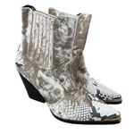 Cape Robbin  - Kelsey Faux Suede & Snakeskin Pointed Toe Western Boots Photo 0