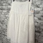 1. State EUC  White Eyelet A-Line Skirt Size Small with Tags Photo 2
