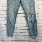 American Eagle  ’90s Skinny Stretch Jeans Women’s 00 Distressed Light Wash Denim Photo 3