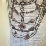 Cache short sleeve burn out graphic tee with necklace print s Photo 3