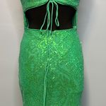Glamorous Green Sequin Dress Size Large Photo 11