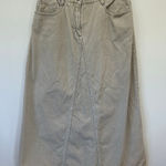 Sundance  corduroy midi skirt tan size 10 cotton Photo 0