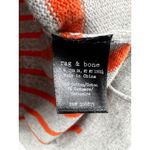 Rag and Bone Rag Bone Grey Orange Stripe V Neck Long Sleeve Sweater Store Exclusive XS Photo 4